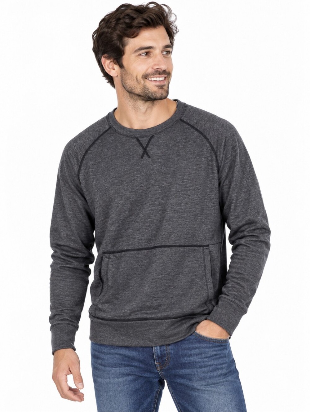 Smartwool Active Reset Merino Wool Crewneck Sweatshirt Men’s Gray Performance XL